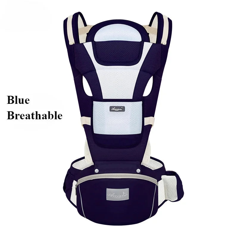 Adjustable Ergonomic Baby Carrier – 4 Seasons Universal Waist Stool Baby Carrying Bag, Portable Multifunctional Infant Sling Harness