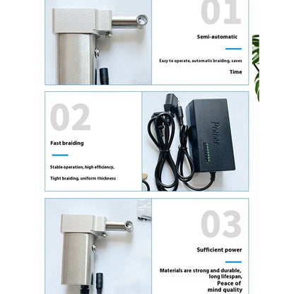 2025 New Instant Dreadlock Hair Making Machine — Easy DIY Semi-Automatic Dreadlock Tool, Long Hair, UK/AU/US Plug