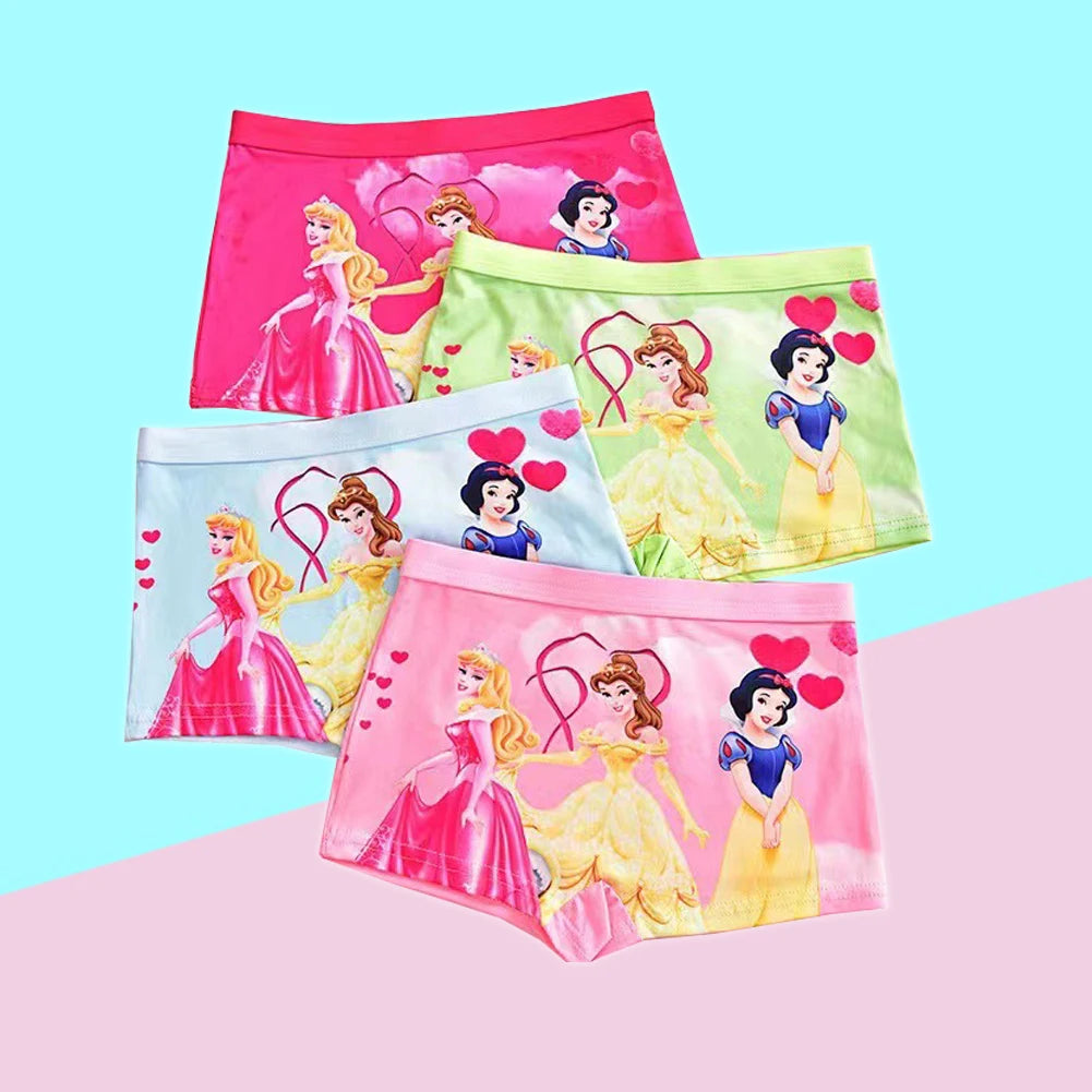 New Girl Underwear Set – Anna Elsa Princess Cartoon Kids Panties, 2-7 Years, Comfortable Briefs for Girls