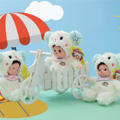 18cm Mochich Vinyl Plush Toy – Transformable Dolphin, Aries Bear & Crab with Removable Hat, Cute Gift for Kids & Lovers