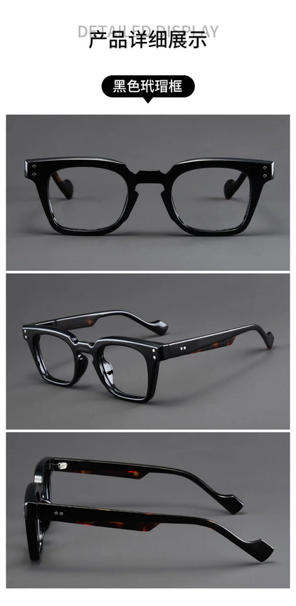 New Retro Square Frame Reading Glasses – High-Definition Printed Presbyopia Glasses for Men & Women