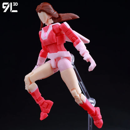 9L3D Lucky 13 Invincible Boy Eve Action Figure — 3D Printed Anime Model, Multi-Jointed Poseable Collectible Toy Gift for Fans