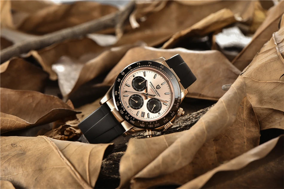 40mm PAGANI DESIGN V2 Men’s Quartz Watch – Sapphire Retro Chronograph Stainless Steel Waterproof
