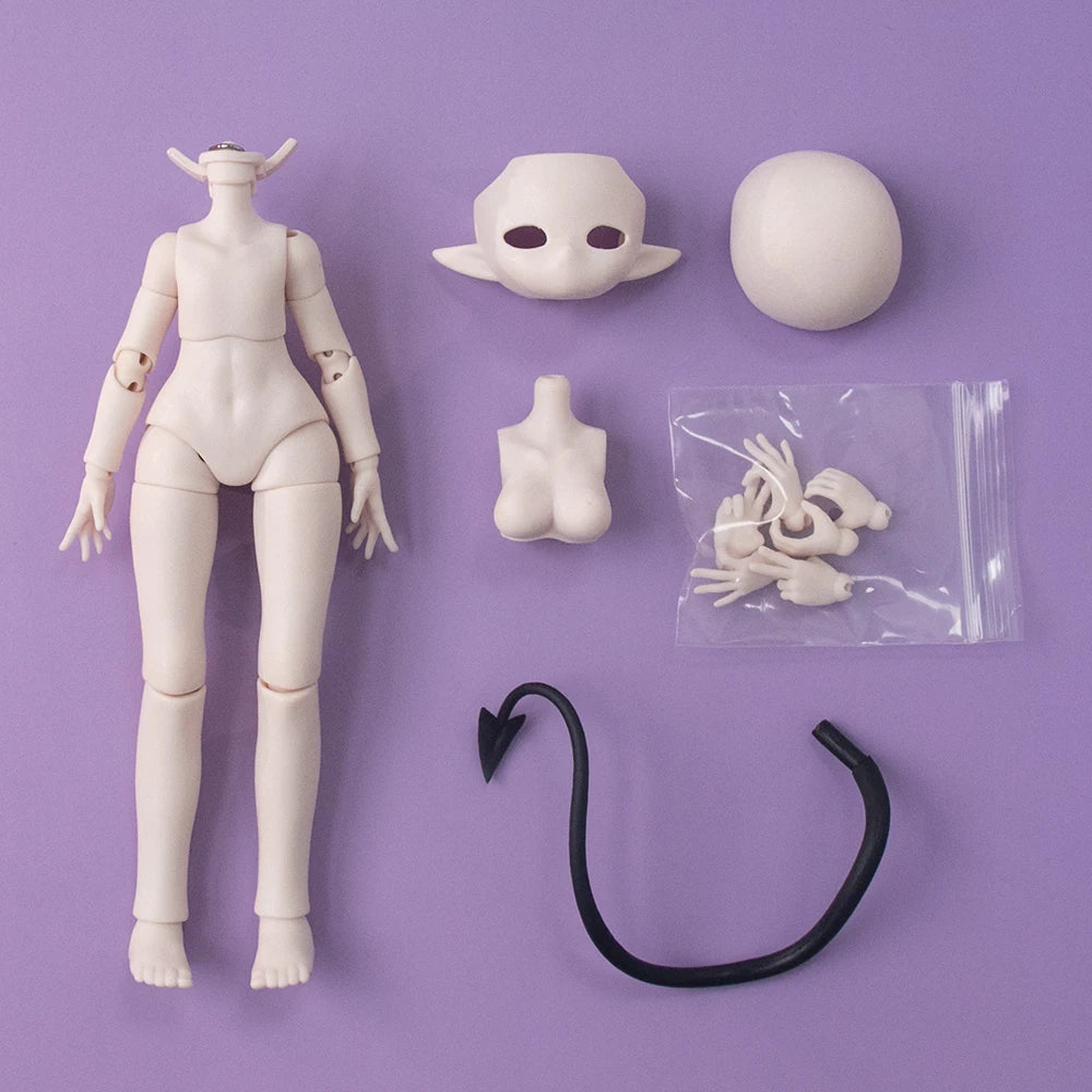 Genuine Devil's Horns Blind Box — 1/8 Movable Doll Ornament, Trendy Collectible Toy for Kids & Gift