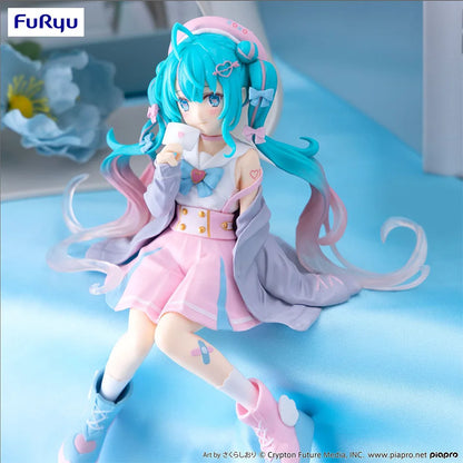New Hatsune Miku Anime Figure – Pink Sakura Sitting PVC Action Figure, Model Toy Decoration & Collectible Gift