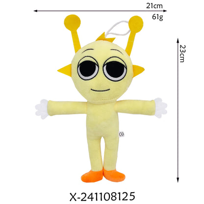 Sprunki Plush Doll Toy — Cartoon Stuffed Pillow for Kids, Birthday & Christmas Gift