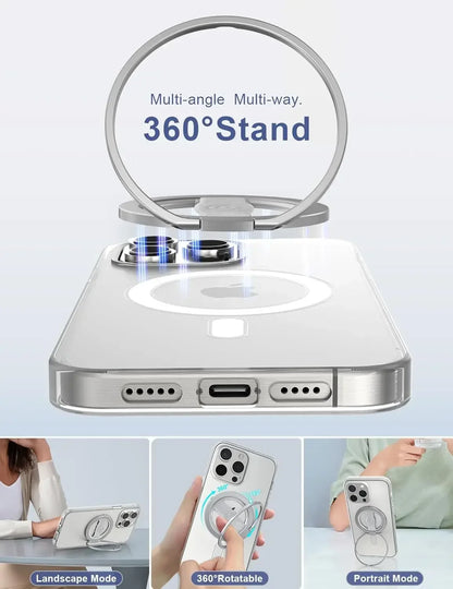 EWA MagOne 3rd Gen MagSafe Phone Stand - Magnetic Ring Holder & Kickstand Grip