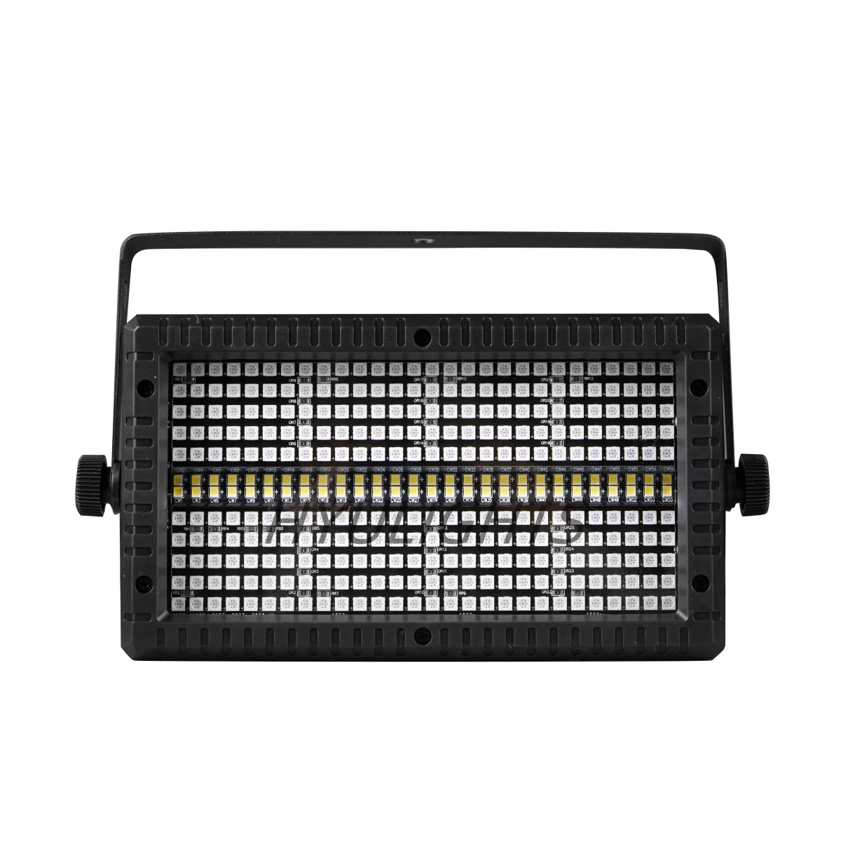 60W Mini LED RGB Strobe Light – 3-in-1 8-Partition + White 8000K DMX DJ Wash Bar for Stage Lighting Effects