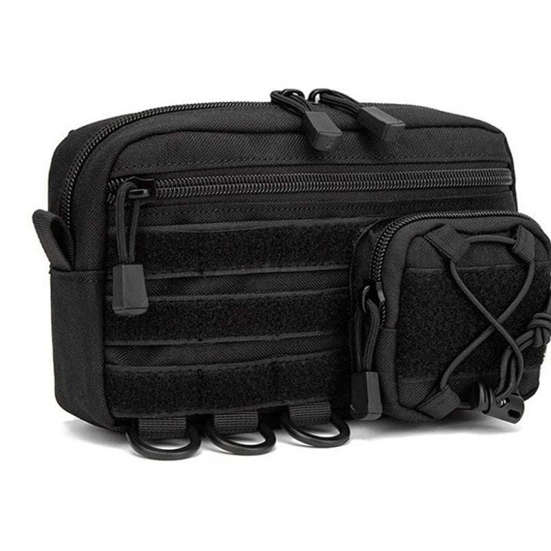 1000D EDC Molle Organizer Pouch – Horizontal Utility Tool Bag, Outdoor Waist Pack for EMT, Hunting & Fanny Pack Use