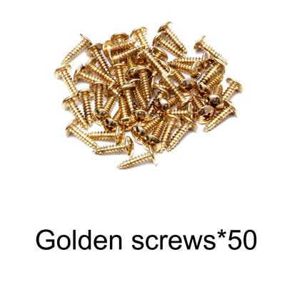 Electric Guitar Bass Pickguard Screws - 3x12mm Protective Plate Rear Cover Screws with Storage Box