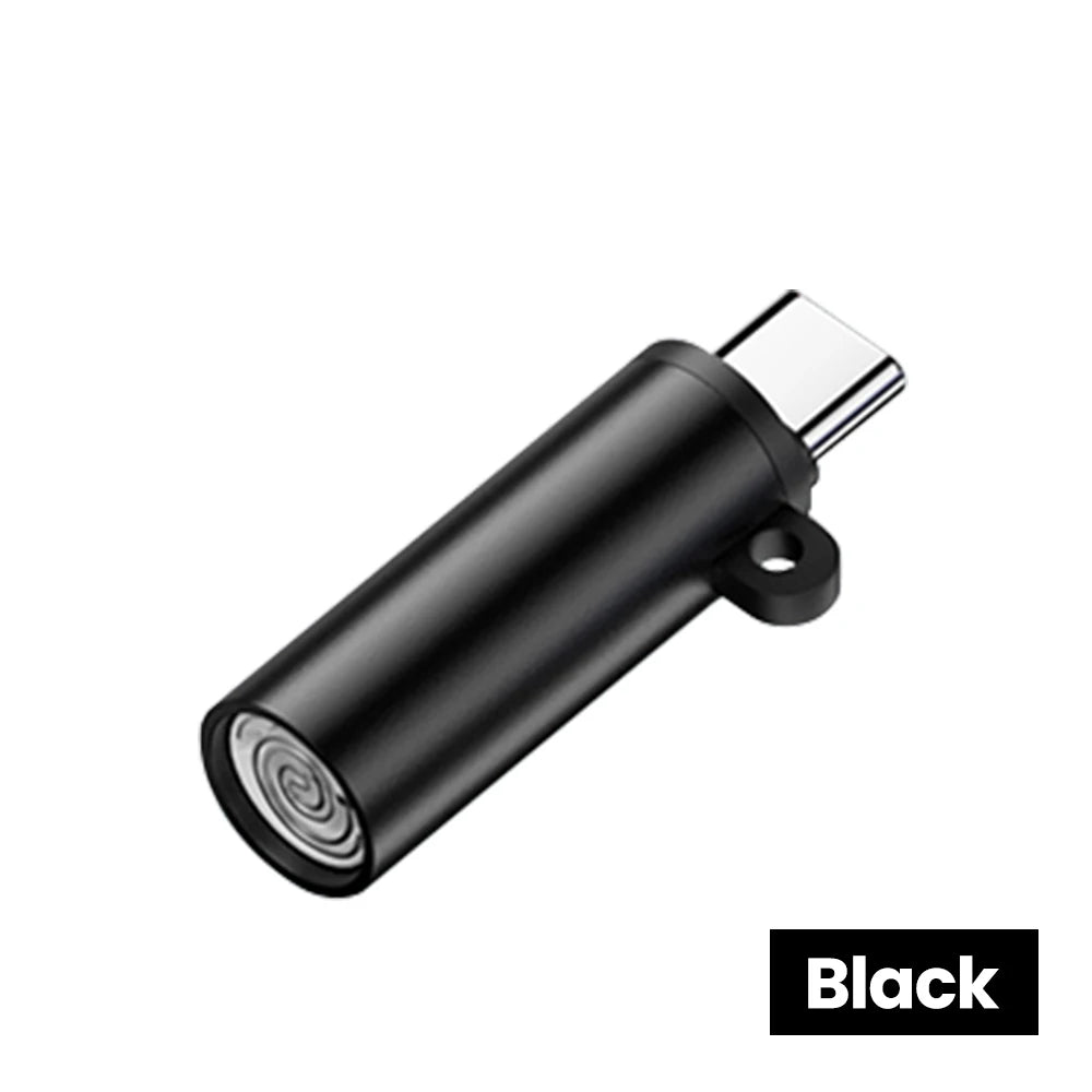Type C Mini Cigarette Lighter - USB-C Blow-to-Ignite Auto Shut-Off Outdoor Safety Adapter for iPhone 17