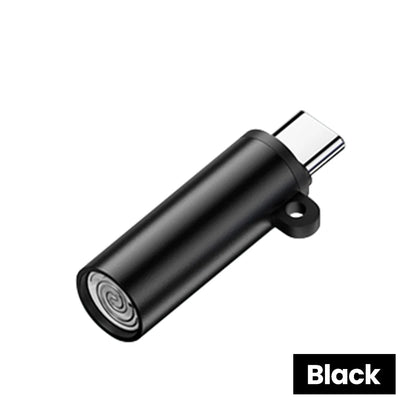 Type C Mini Cigarette Lighter - USB-C Blow-to-Ignite Auto Shut-Off Outdoor Safety Adapter for iPhone 17