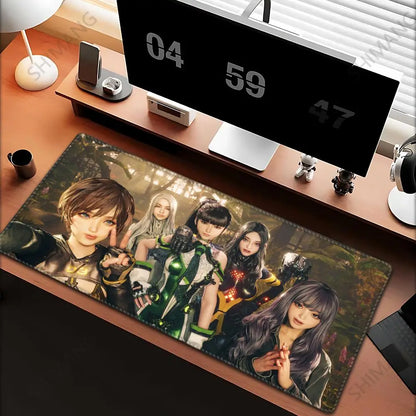 Large Stellar Blade Gaming Mouse Pad - HD Printed Rubber Desk Mat with Lock Edge for Keyboard & Mouse