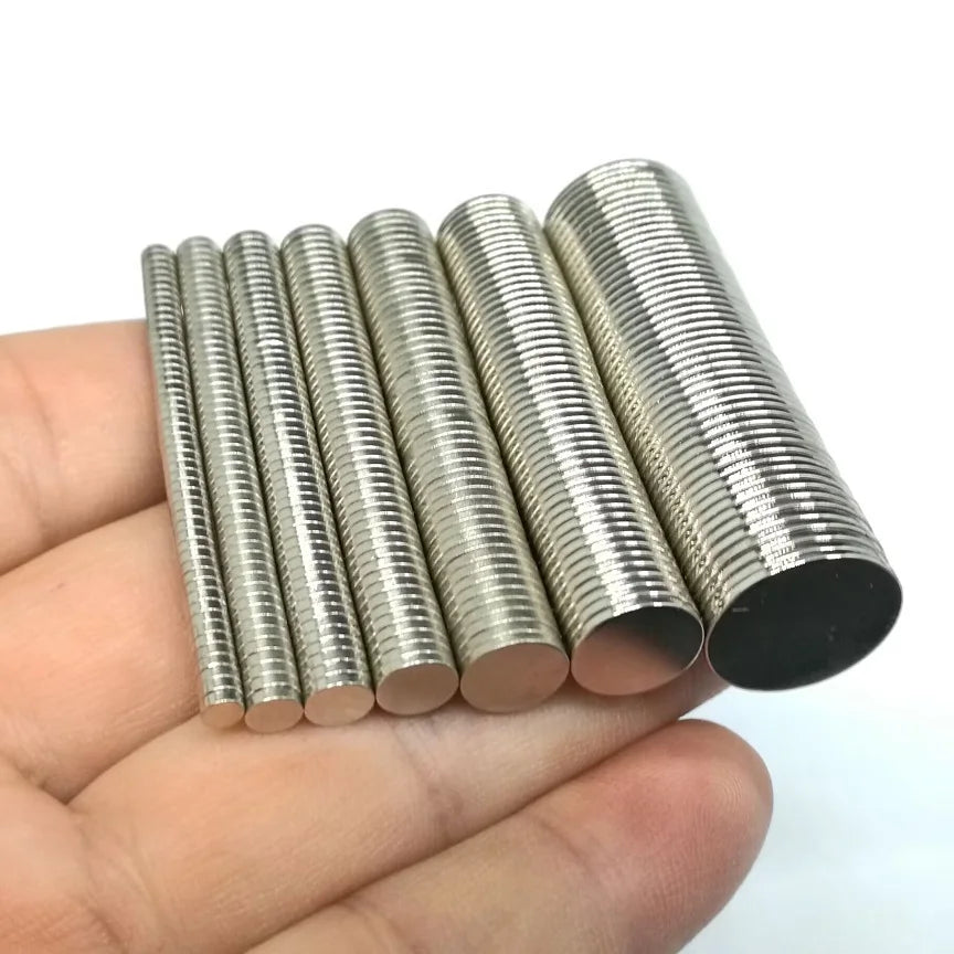10-50PCS Disc N52 NdFeB Magnets – Strong Thin Permanent Magnets (3x1, 4x1, 5x1, 6x1, 8x1, 10x1, 15x1 Sizes)
