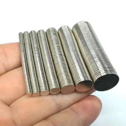 10-50PCS Disc N52 NdFeB Magnets – Strong Thin Permanent Magnets (3x1, 4x1, 5x1, 6x1, 8x1, 10x1, 15x1 Sizes)