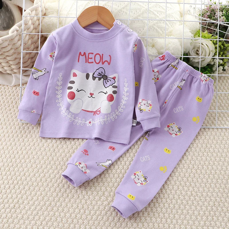 Spring Baby Girl Clothes Set – Cotton Minnie Toddler Tops & Pants, Soft Newborn Infant Outfit