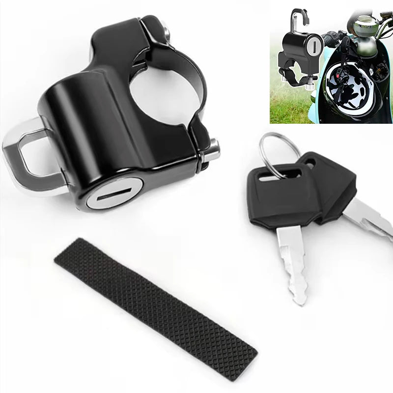 Neutral Helmet Lock for Electric Vehicles | Anti-Theft Motorcycle & Battery Safety Wire Rope Lock