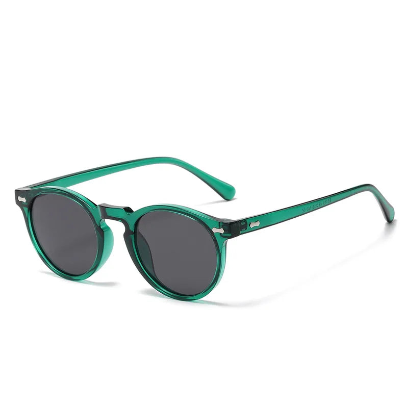 Retro Round Polarized Sunglasses – Vintage Fashion Shades for Men & Women, Driving Eyeglasses
