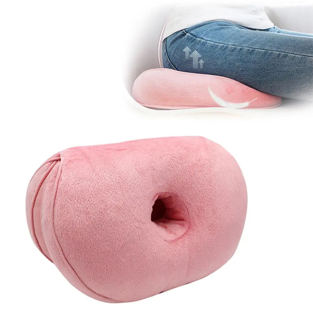 Multifunction Orthopedic Memory Foam Seat Cushion – Dual Comfort Pelvis Pillow for Hip Lift & Pressure Relief