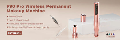 10PCS BIOMASER Disposable Tattoo Needles — Permanent Makeup Cartridges for Eyebrow & Lip, 1R/2R/3R/5R