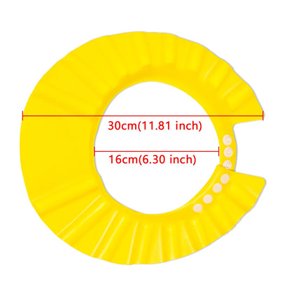 1PC Adjustable Baby Shower Cap - Child Shampoo Hat with Waterproof Ear and Eye Protection - Infant Bath Visor for Hair Washing and Safety
