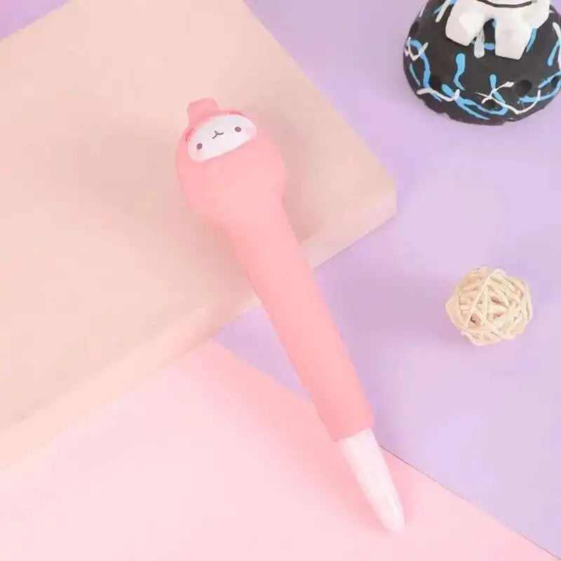 Lytwtw’s Cute Kawaii Soft Gel Pen – Creative Cartoon Stress Relief Pen for School and Office Supplies