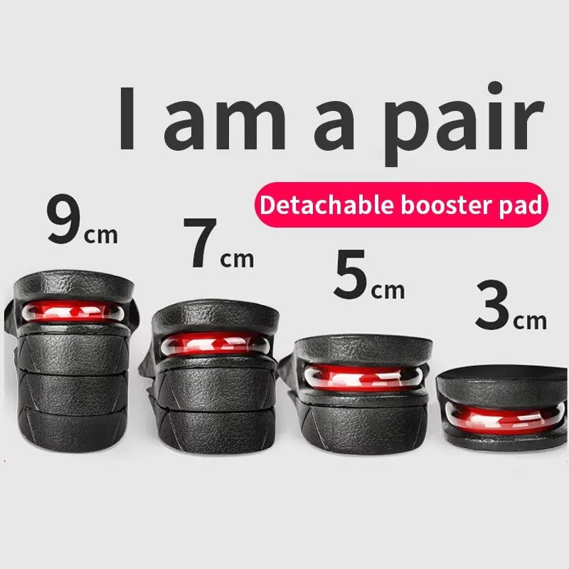Height Increase Insoles with Air Cushion – Elevator Shoe Inserts for Men & Women, Adjustable 3-9cm Taller Footwear Lifts