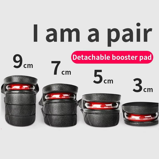 Height Increase Insoles with Air Cushion – Elevator Shoe Inserts for Men & Women, Adjustable 3-9cm Taller Footwear Lifts