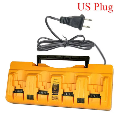 Replacement DEWALT DCB104 Battery Charger - 4-Port Fast Charging Station for 12V & 18V Batteries