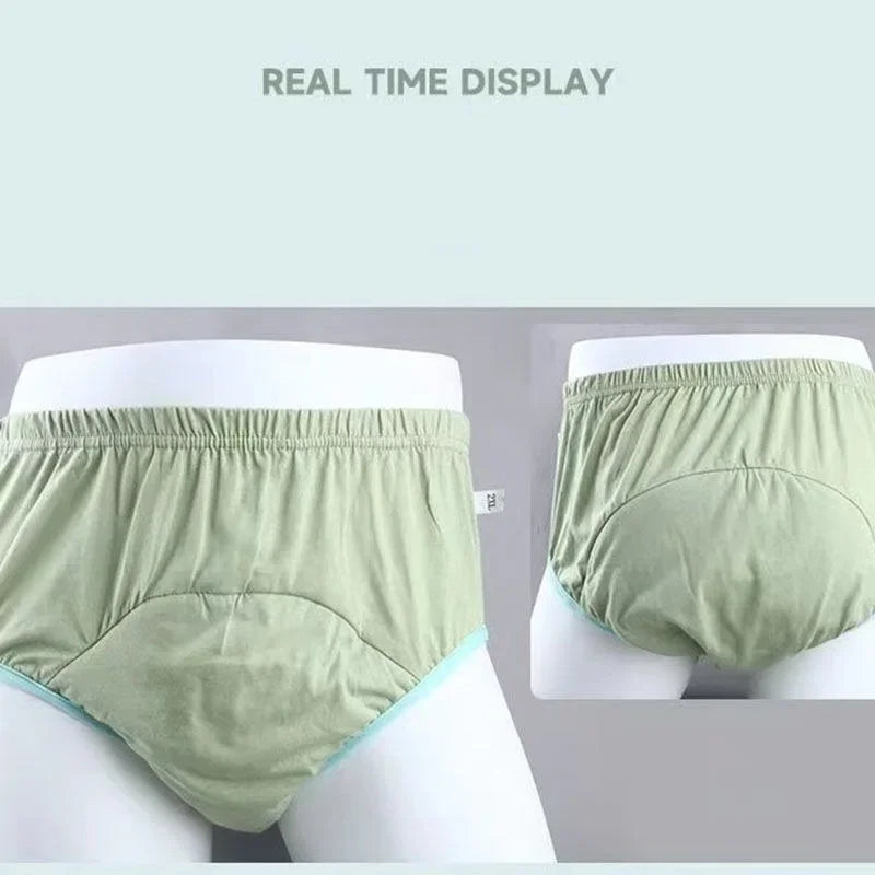 Graphene Cotton Adult Diaper – High Absorption, Anti-Leakage, Washable Incontinence Brief for Bed Care