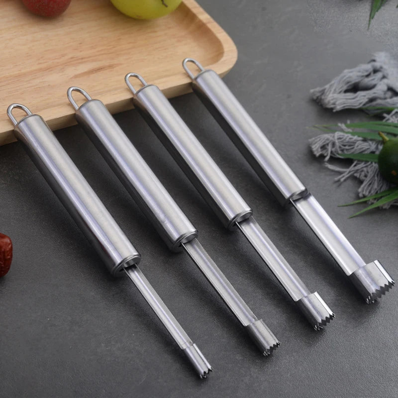 Stainless Steel Fruit Corer & Apple Seed Remover – Home Vegetable Tool for Pear, Red Dates, Hawthorn, and Kitchen Accessories