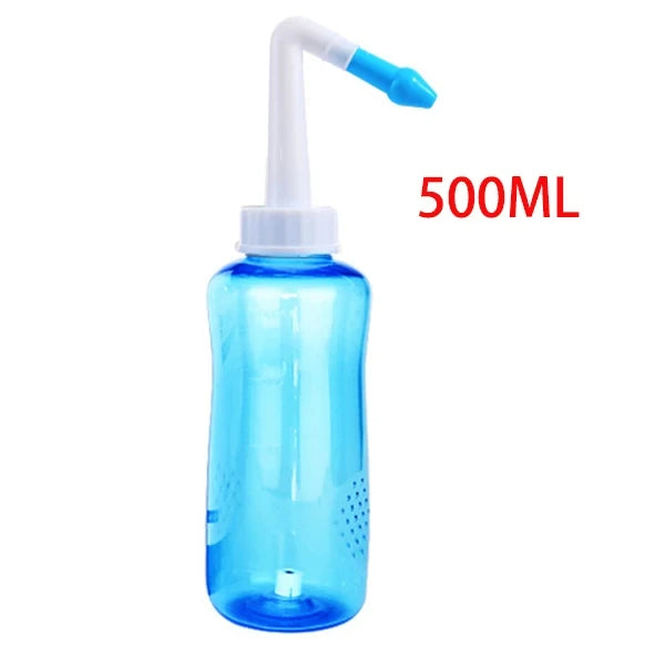 Professional Nasal Irrigation Wash Bottle - Nose Cleaner Neti Pot for Allergy Relief, Sinus Care & Adults Children