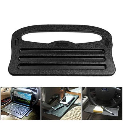 Portable Car Laptop Desk Mount Stand — Steering Wheel Tray Table for Work, Dining & Drinks