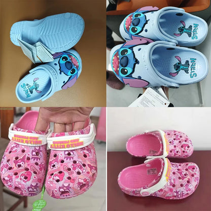 Sanrio Hello Kitty & Kuromi Girls' Summer Slippers – Non-Slip Soft Sole Wrap Toe Sandals