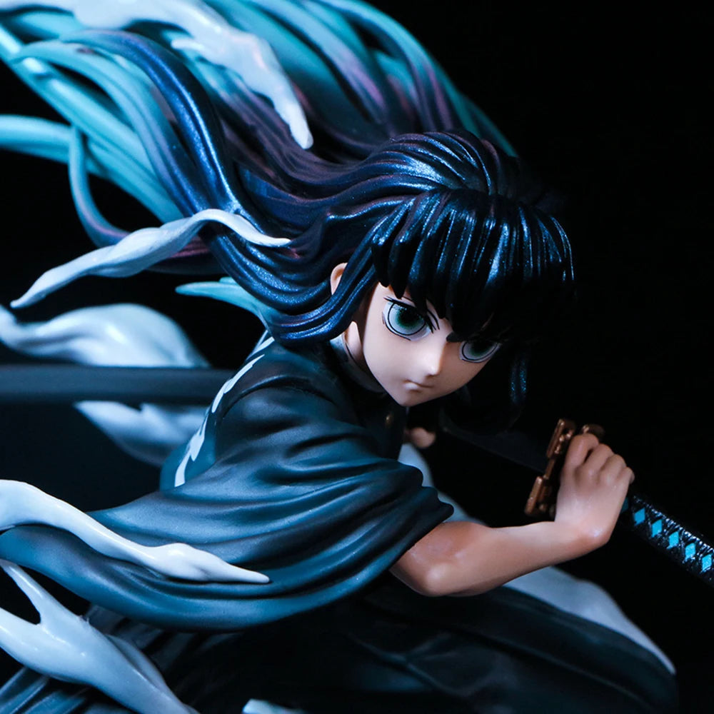 Demon Slayer Tokitou Muichirou 19cm PVC Action Figure — Anime GK Statue Collectible Toy, Kids & Fan Gift
