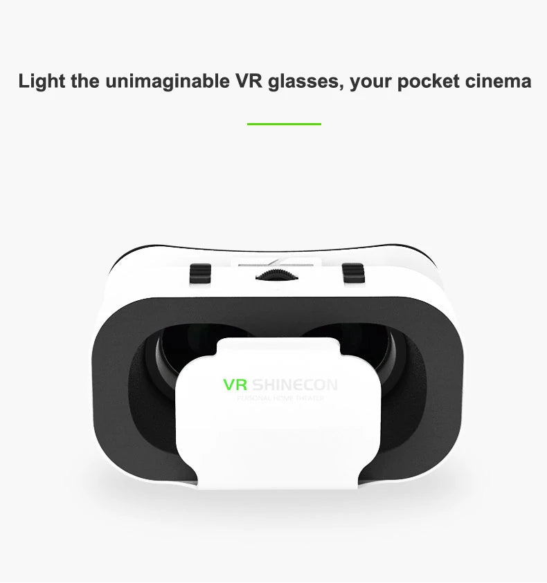 Shinecon 3D VR Glasses – Virtual Reality Headset with Controller for Smartphone Gaming