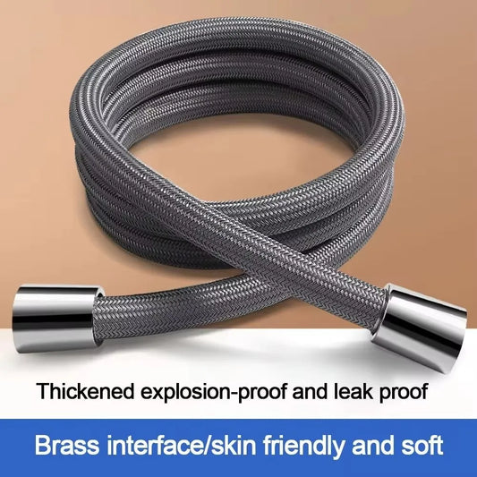 1.5/2M Anti-Kink Handheld Shower Hose — Flexible High-Pressure Nylon Tube with Universal GI/2 Connector