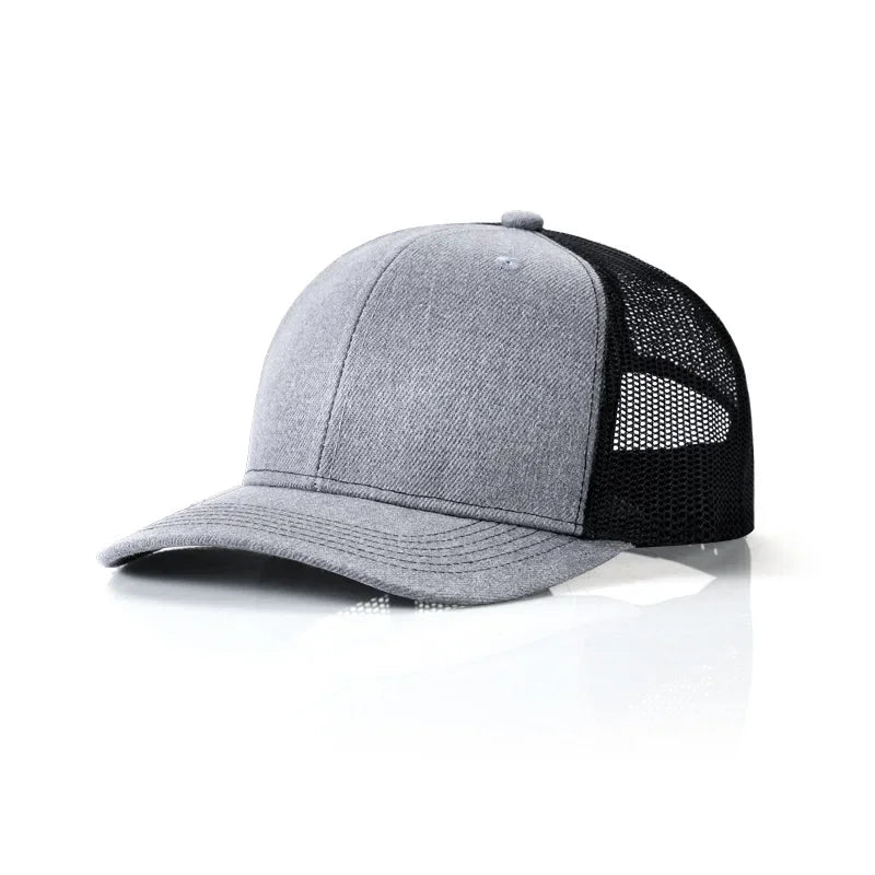 Custom Logo Snapback Hat - Embroidered Mesh Sports Cap for Men & Women, Adjustable Baseball Cap