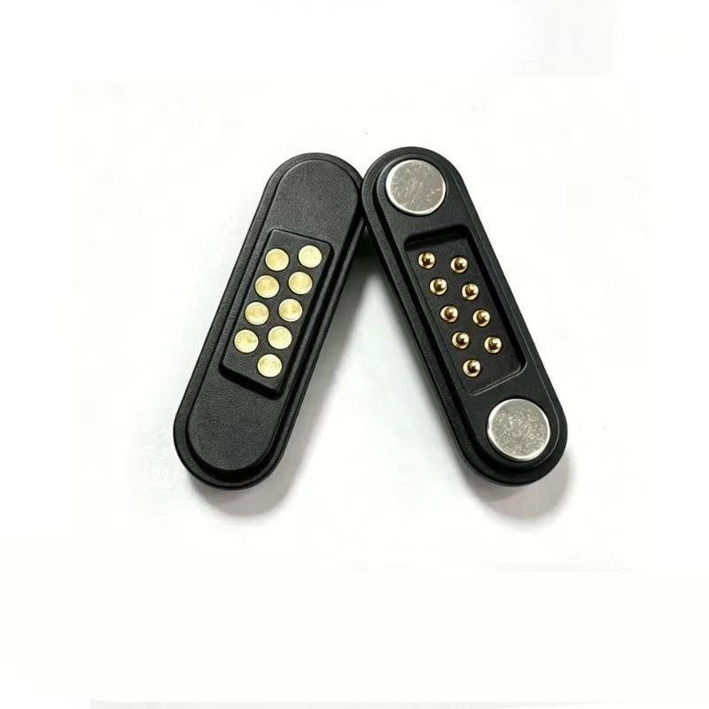 Magnetic Pogo Pin Connector - 2–14 Pin Spring-Loaded Contact Charging Dock, 2.8mm Pitch Plug