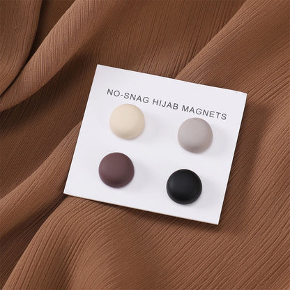 8pcs Hijab Magnetic Pins - Matte Magnet Brooch Buttons for Women Headscarf Shawl Accessories Mixed Colors