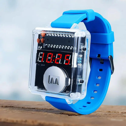 LED DIY Electronic Watch Kit - Digital Tube Clock Soldering & Assembly Project Kit