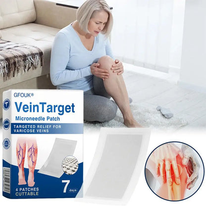 4-Piece Hydrocolloid Microneedle Patch Set – Natural Herbal Body & Leg Care Patches