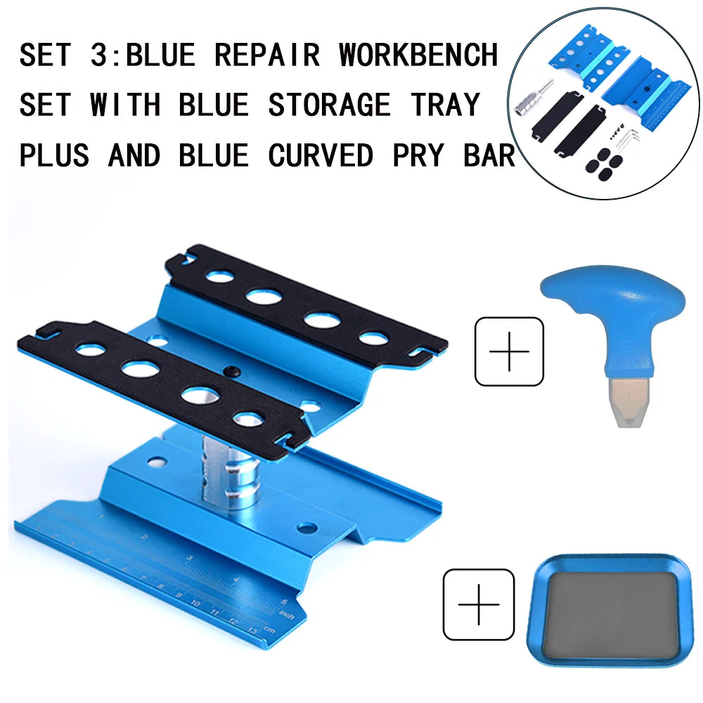 RC Car Tool Lifting Work Stand – 360° Rotating Repair Platform for 1/10 & 1/8 Buggy Crawler Cars