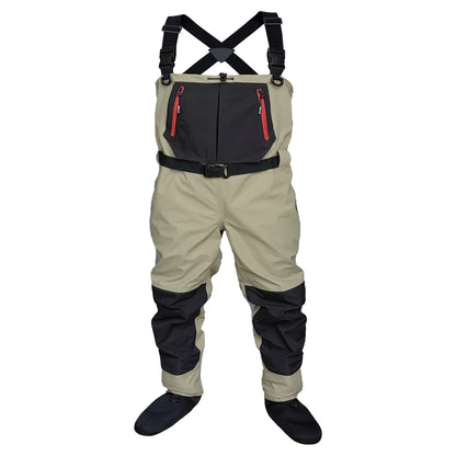 Fly Fishing Waders for Kids & Adults – Neoprene Foot, Quick-Dry, Waterproof & Breathable for Men, Rafting & Hunting