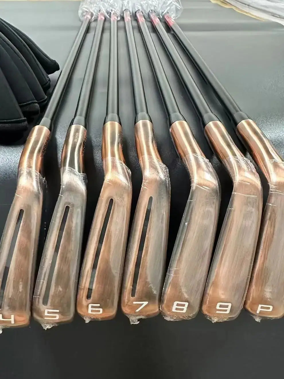 New Brand Golf Irons Copper Color Set – P790 456789P, 8pcs with Shaft & Grip, Free Head Cover, Free Shipping