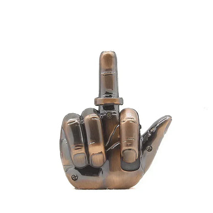 Funny Middle Finger Torch Lighter – Windproof Jet Flame Refillable Butane Smoking Accessory with Voice Sound