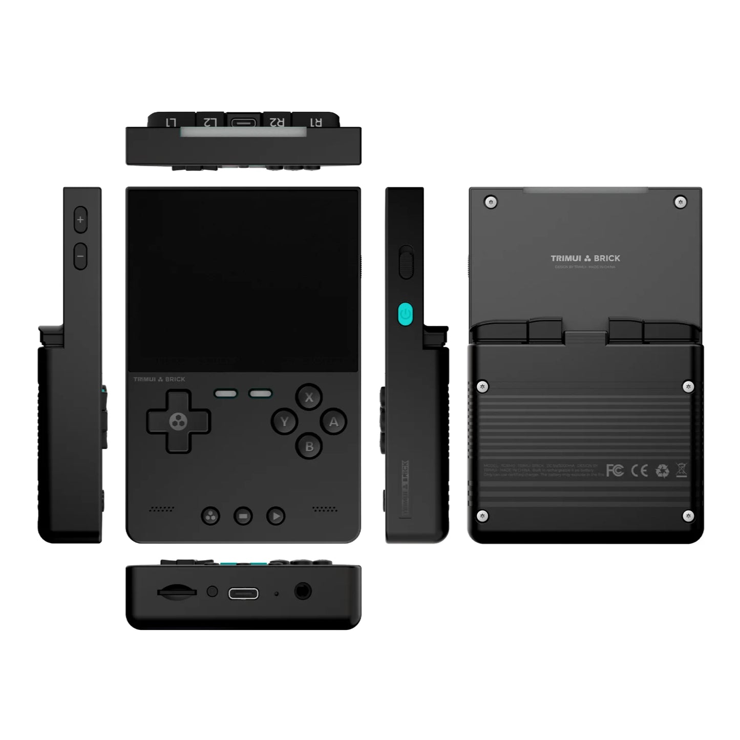 TRIMUI BRICK Handheld Game Console – 3.2'' IPS Screen, Linux System, LED Lighting, Metal Back Panel, Free Keycap Gifts