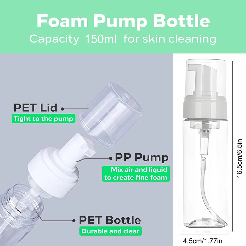 Ultra Concentrated Tattoo Green Soap Kit – 30/250/500ML Cleaning Solution with 150ml Foaming Bottle for Tattoo Care & Skin Cleaning