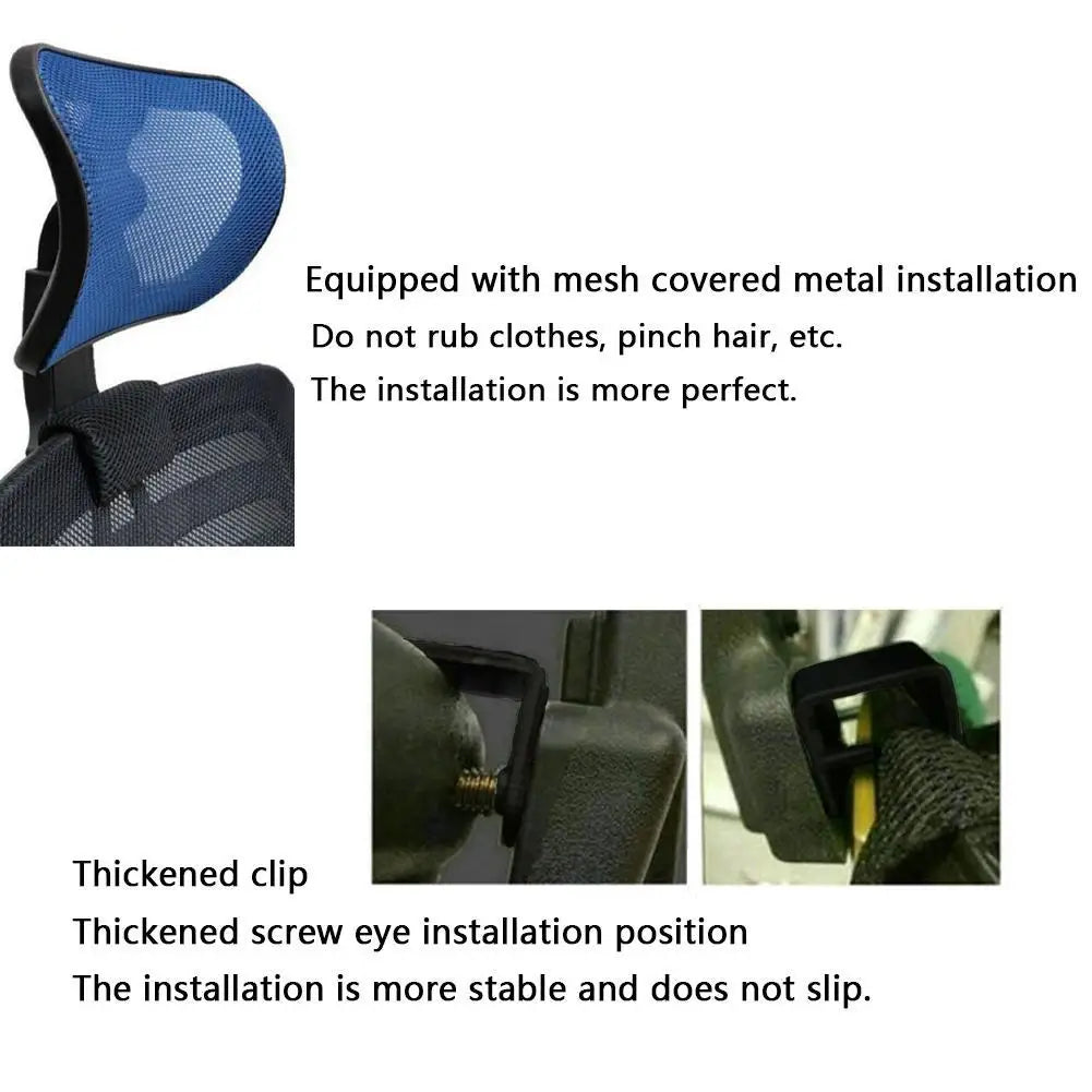 Adjustable Computer Chair Headrest Pillow, Neck Protection for Office Chairs, Headrest Accessory for Comfort and Support
