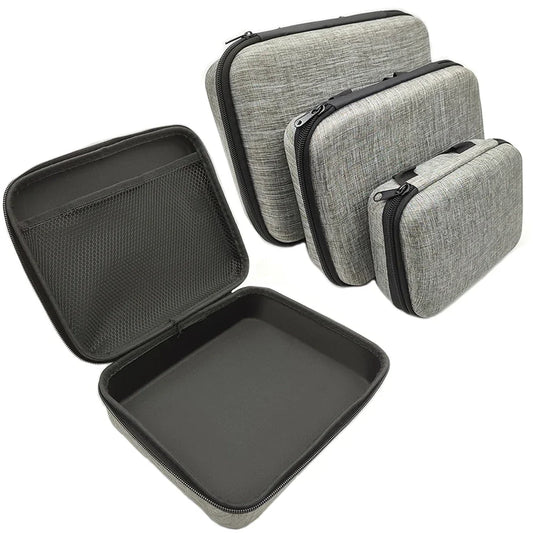 Multi-Size EVA Hard Storage Box - Shockproof Travel Zipper Bag for Earphone and Accessories, Outdoor Tools Organizer Case